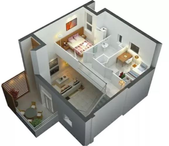 15 Denah  Rumah  Minimalis  2  Lantai  Terbaru 2022 Oliswel
