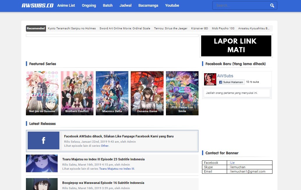 10 Situs Download Anime Sub Indo Gratis Lengkap